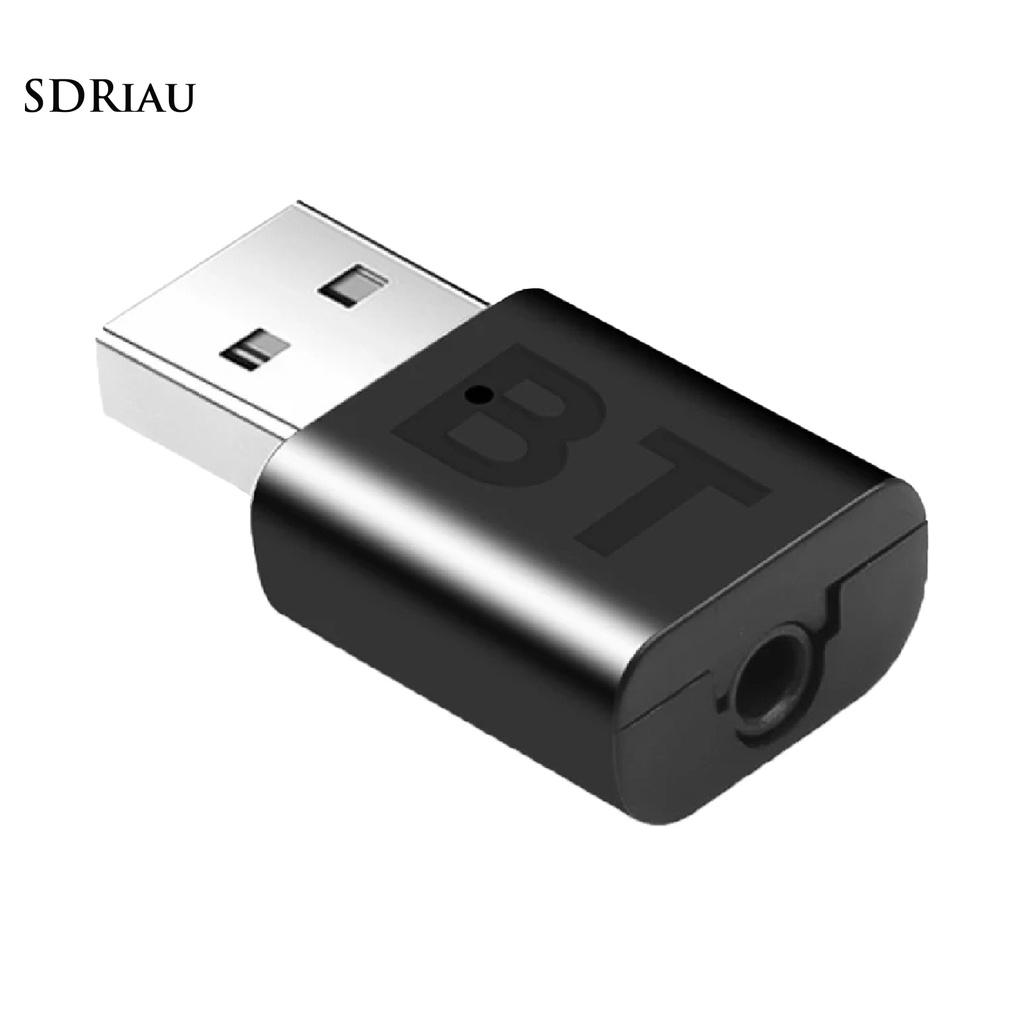 Bộ chuyển đổi âm thanh USB/AUX 3.5mm Bluetooth 5.0 màu đen cho xe hơi