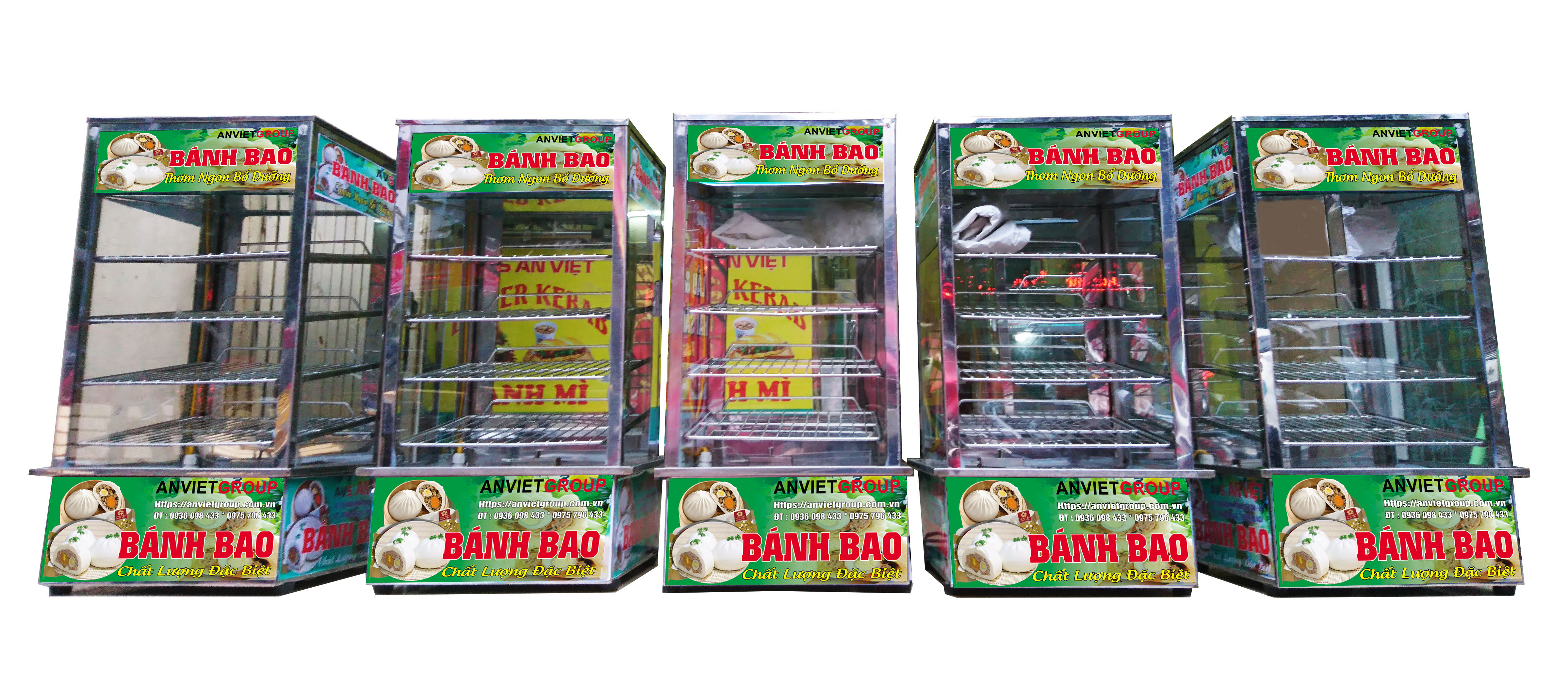 Tủ hấp nóng trưng bày bánh bao ( Hàng chính hãng)