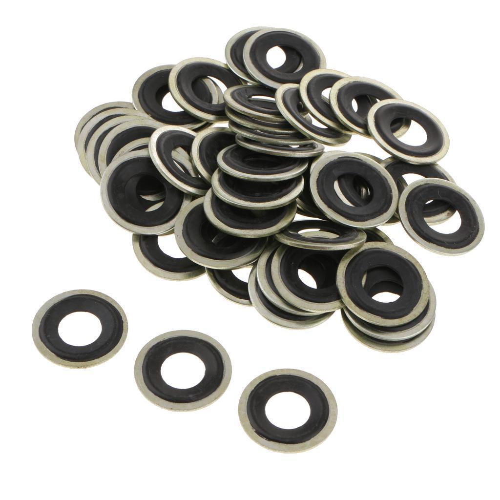 50x M14 Oil Drain Plug Seal Gasket Washer for GM Chevrolet