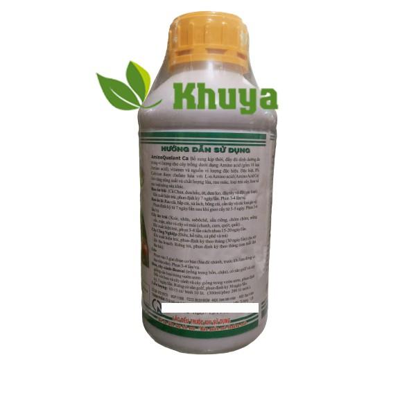 Phân bón lá đạm sinh học Growmore AminoQuelant Ca 1 lít Chống thối và Nứt trái