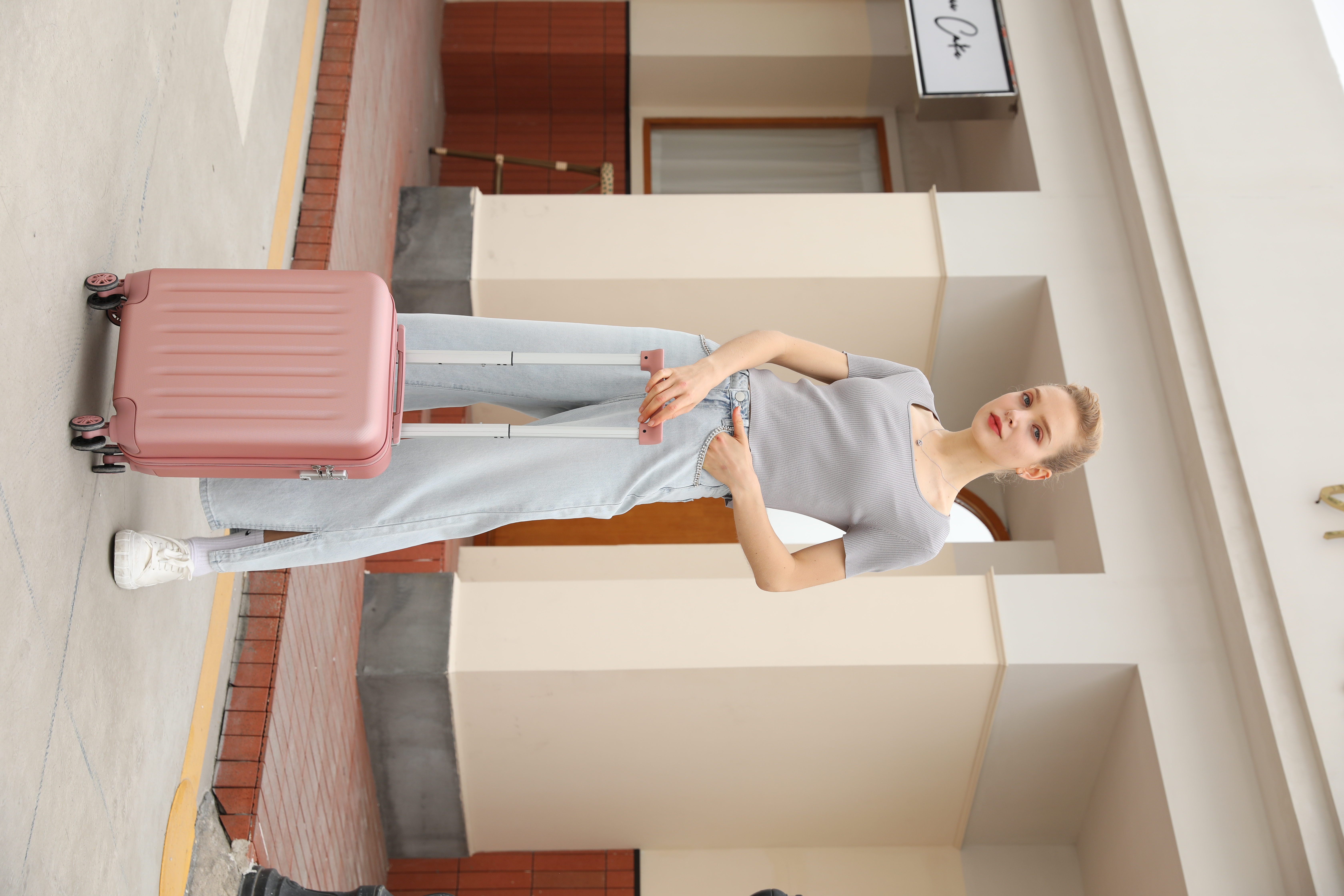 Vali du lịch cabin Sea Choice chất liệu Vỏ Cứng ABS 19'' vali nhỏ của trẻ em có khóa TSA và dây kéo YKK/ 4 bánh xe quay- Bảo hành 5 năm