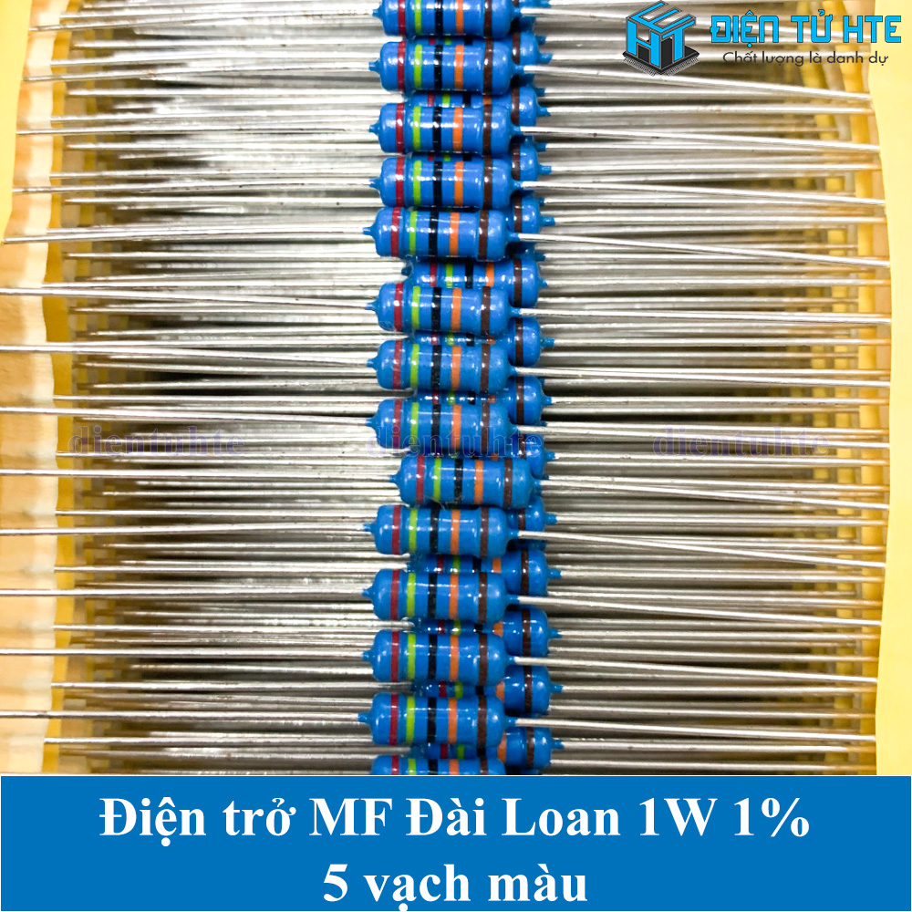 Bộ 20 con Điện trở MF Đài Loan 1W 5 vạch màu 1