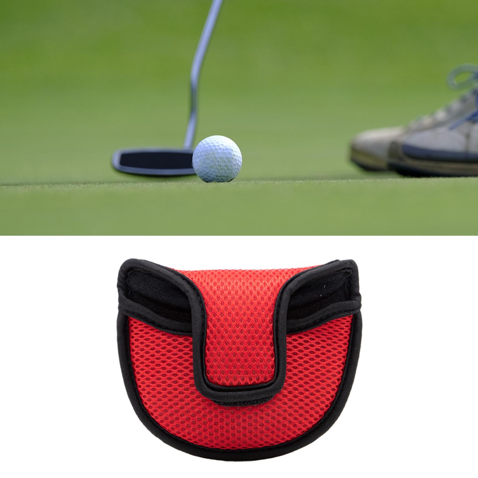2pcs Durable Nylon Golf Putter Mallet Head Cover Headcover Club Protector