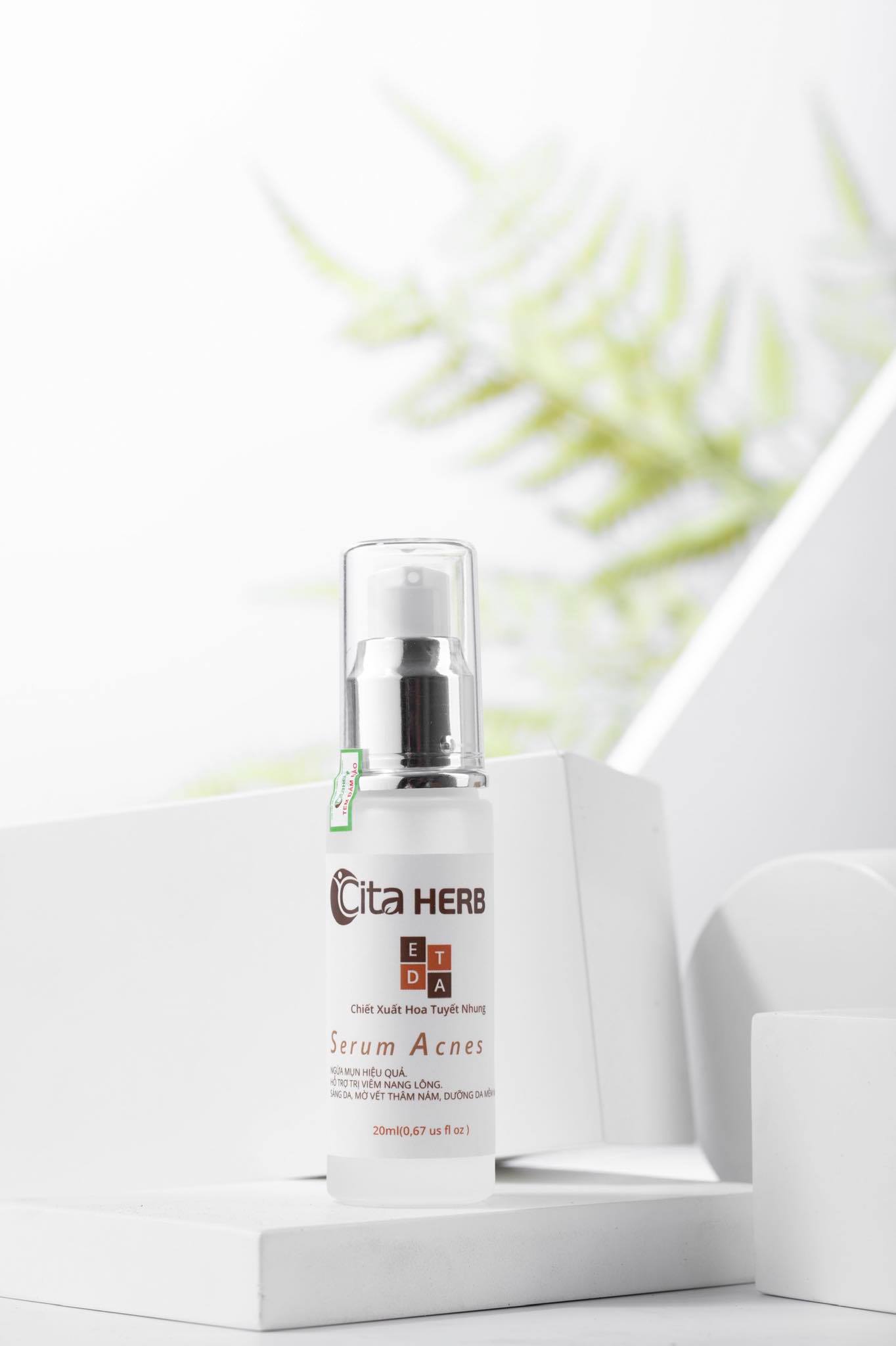 Combo sữa tắm và serum giúp ngăn ngừa mụn, viêm nang lông Cita Herb