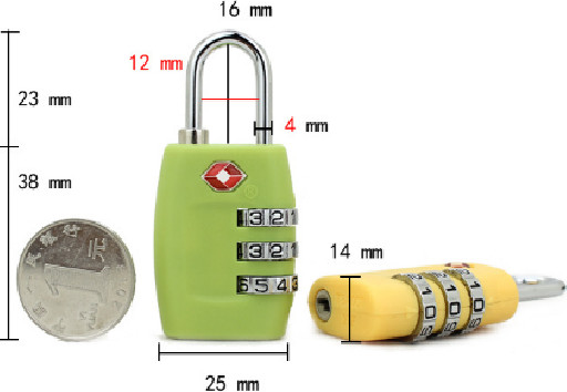 Khóa số mini du lịch chuẩn TSA cho vali, túi xách, balo, tủ cá nhân