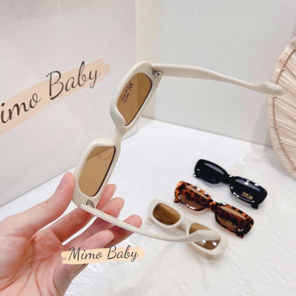 Kính râm chữ nhật, kính thời trang UV400 cho bé K03 Mimo Baby