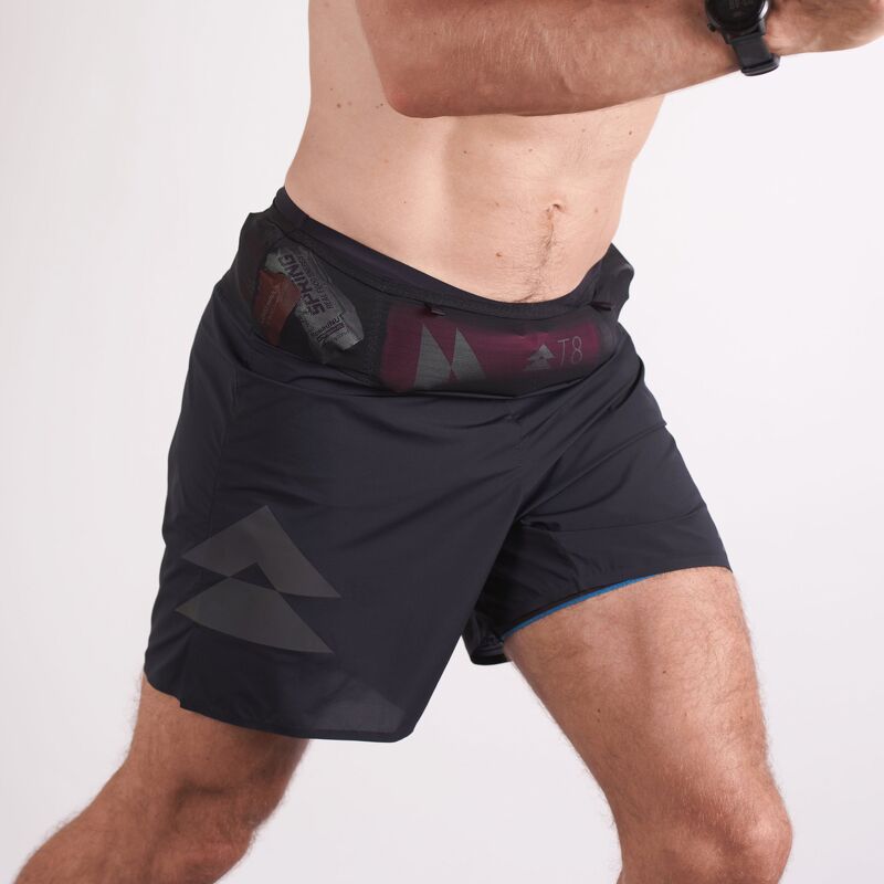 Quần Short Chạy Bộ Nam T8 - Black