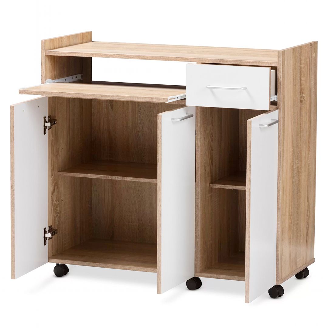 Tủ phòng ăn gỗ hiện đại SMLIFE Delosi | Gỗ MDF dày 17mm chống ẩm | D85xR40xC86cm