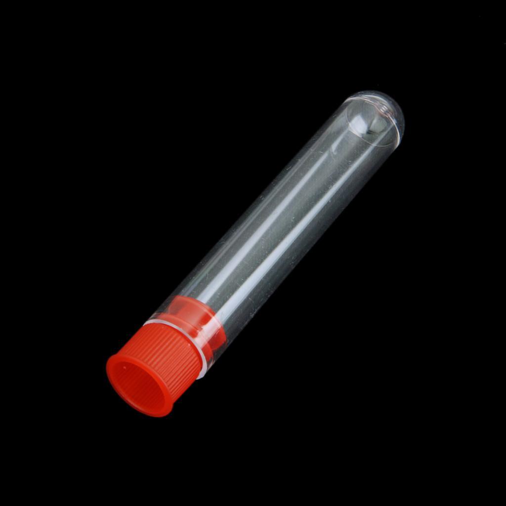 40pcs Test Tubes with Cryovial Graduated Plastic Screw Cap