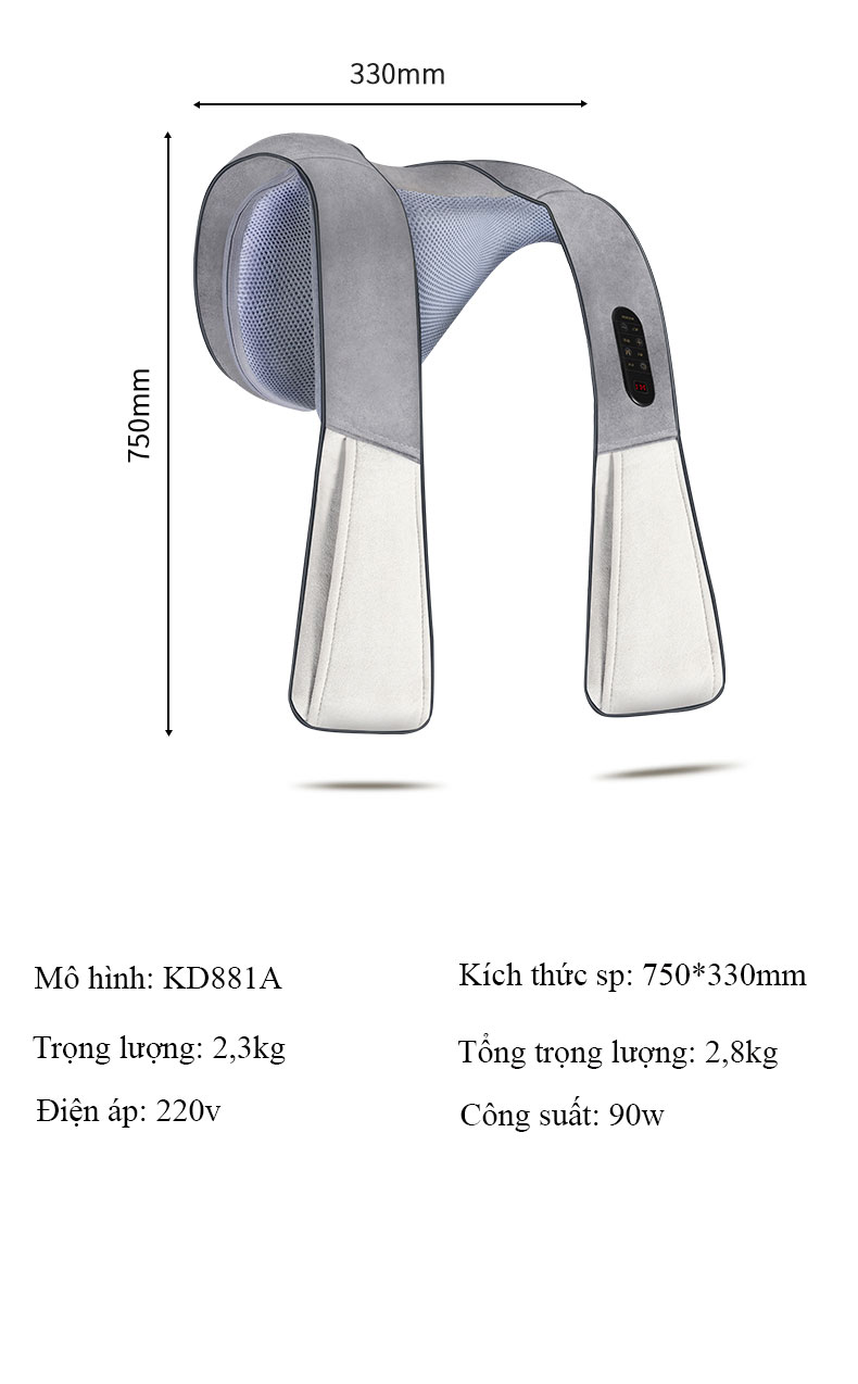 Máy Massge Đấm Lưng Cổ, Vai Gáy, Lưng Eo, Với 10 Bài Đấm Cổ Truyền Linh Hoạt, Giúp Thư Giãn Xua Tan Đau Mỏi Vai Gáy  - Hàng Chính Hãng