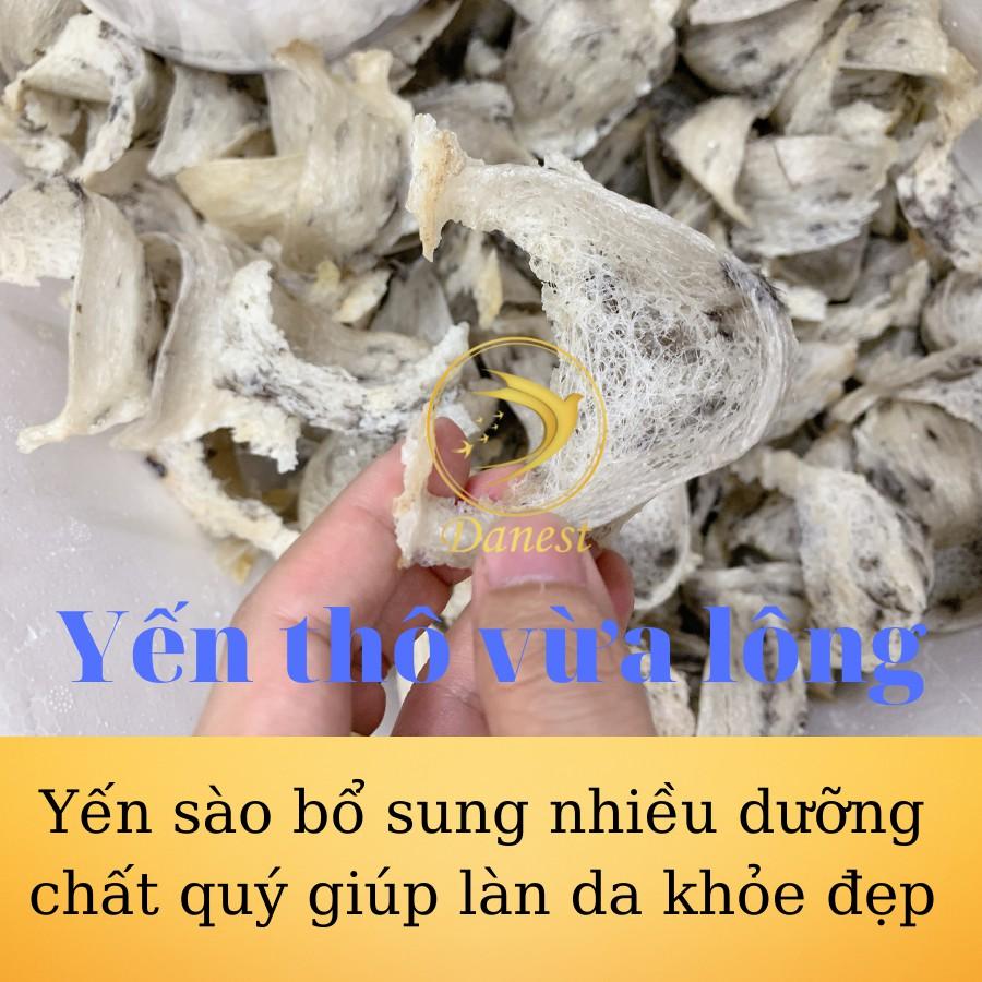 Yến thô ít lông hộp 100gr - Ăn tổ yến giúp đẹp da - Tốt cho hệ hô hấp - tặng kèm đường táo nhíp - Yến sào cao cấp Đỗ Thị Toán