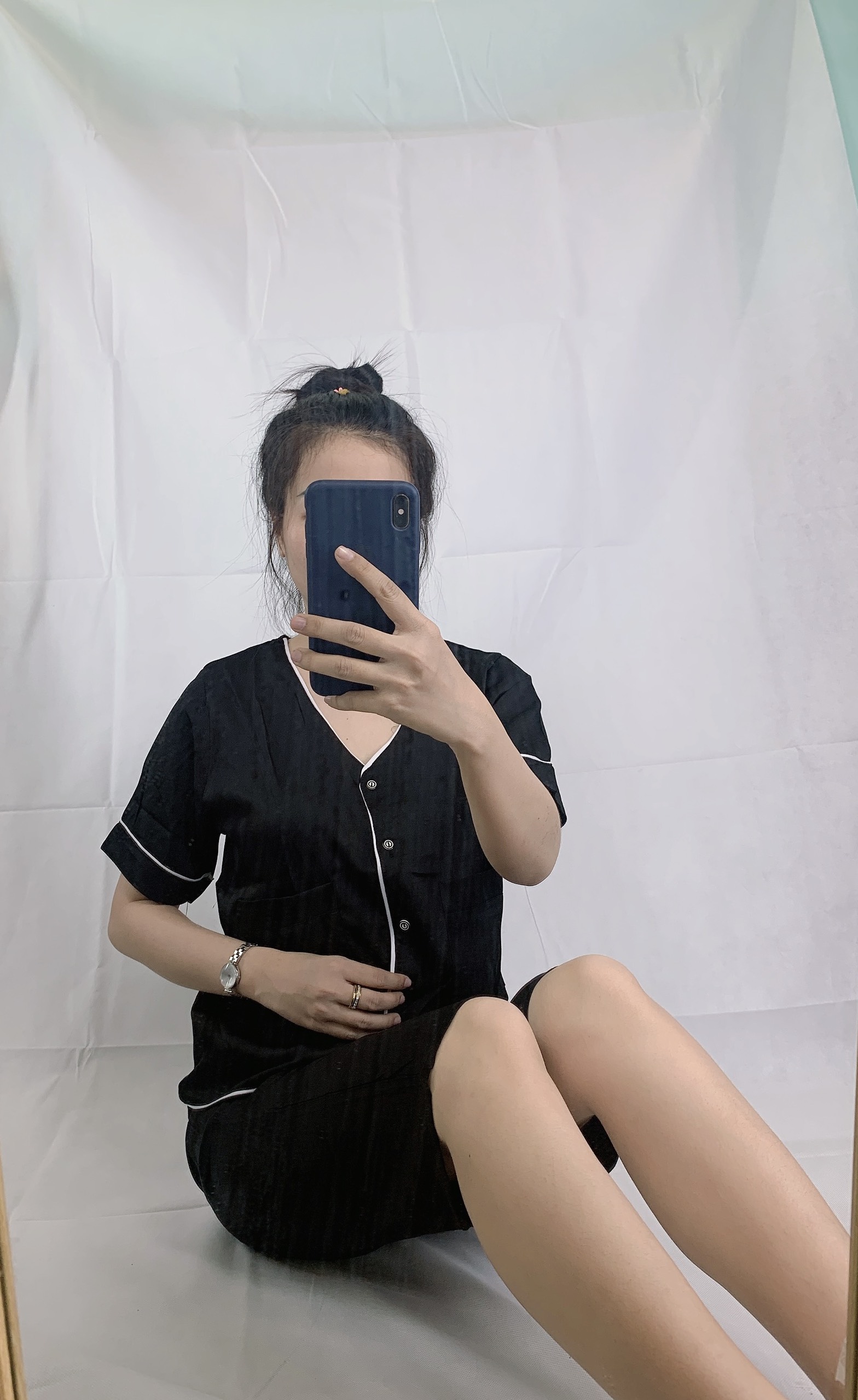 Pijama lưng nữ - đồ mặc nhà - vải lụa mềm mại