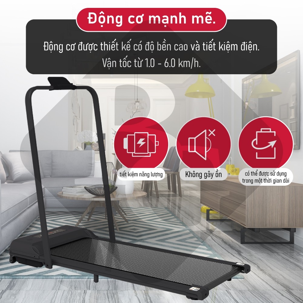 BG Máy Chạy Bộ Điện Gia Đình Nhỏ Gọn Màn Hình Điện Tử Có Điều Khiển Remote Từ Xa