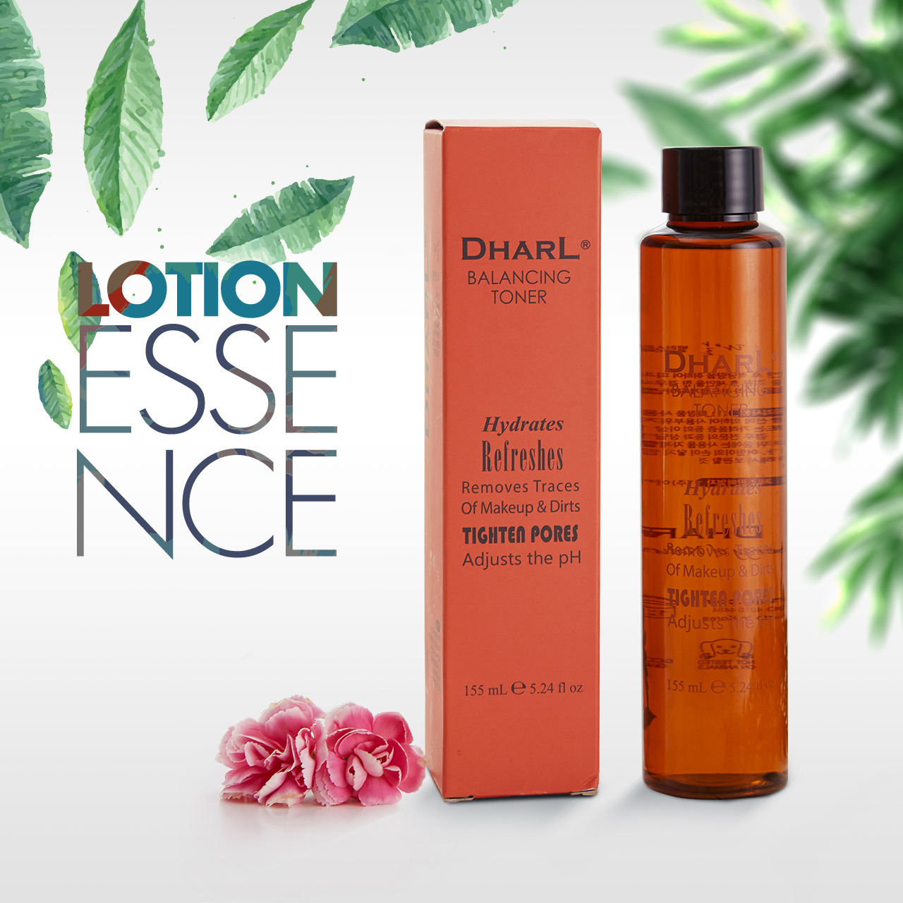 Dharl Lotion Essence &amp; Balancing Toner - Cấp Ẩm Tức Thì &amp; Cân Bằng PH