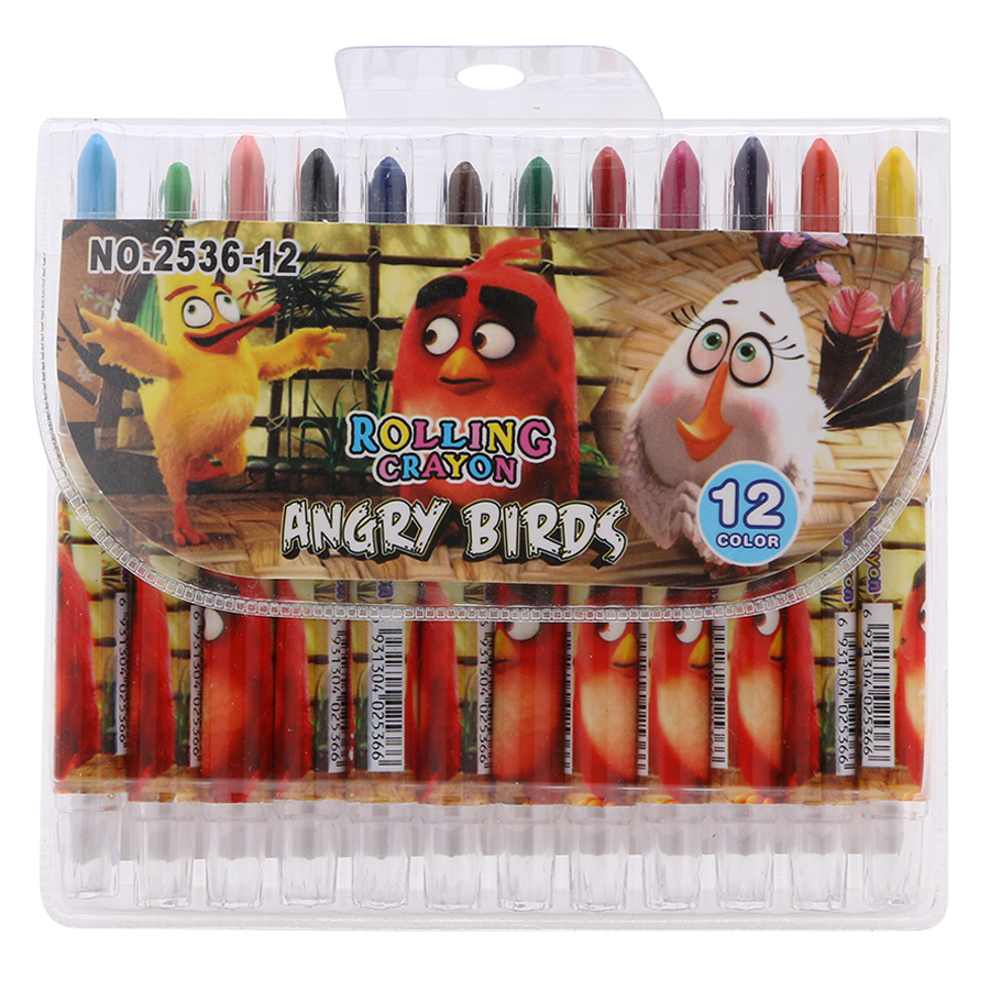 Sáp Vặn Ngắn Rolling Crayon 12 Màu (2536-12)