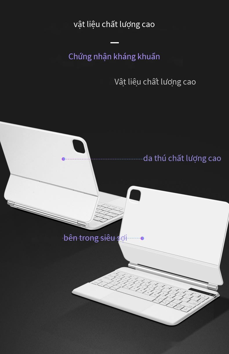 Ưu đãi đặc biệt phù hợp cho Apple iPad bàn phím điều khiển ma thuật máy tính bảng thông minh tích hợp vỏ bảo vệ pro hút nam châm Bluetooth 11/12.9