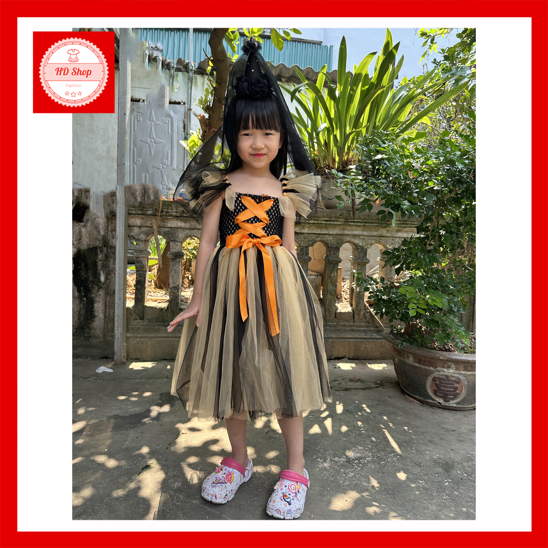 Đầm Halloween dễ thương cho bé gái