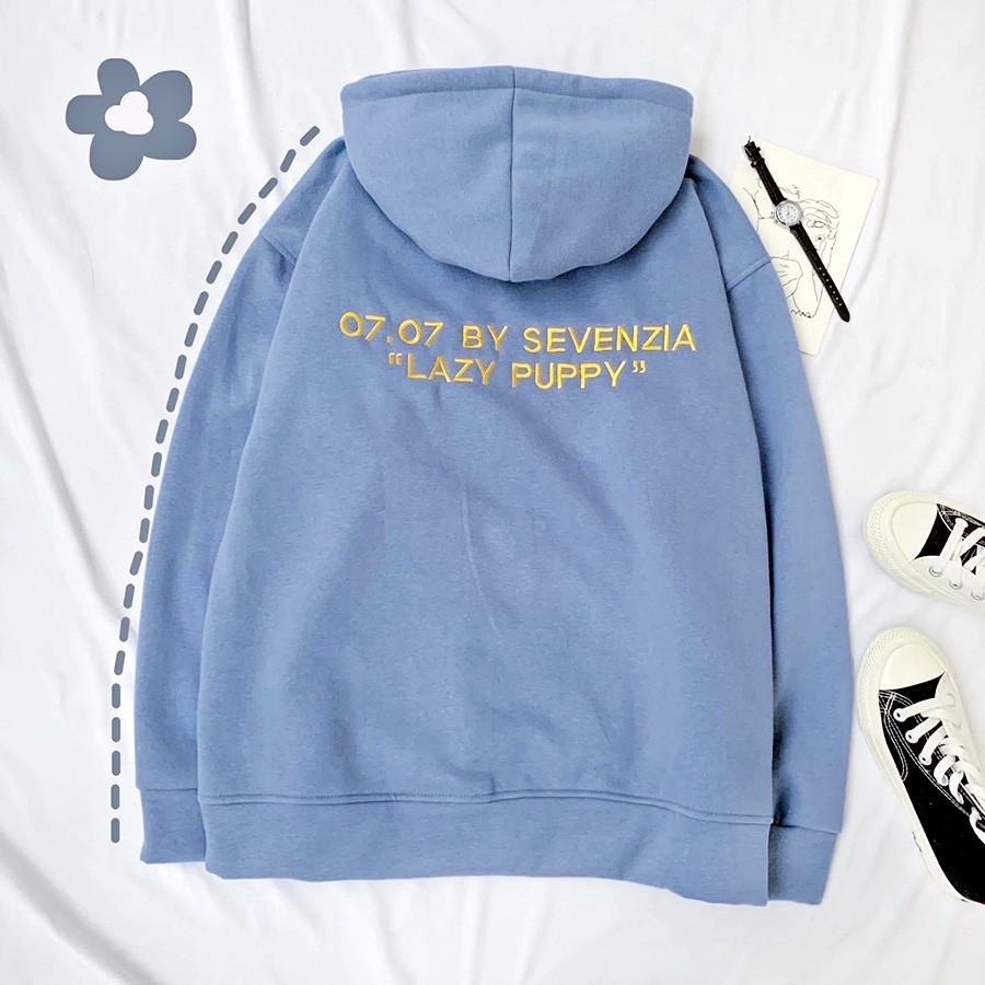 Áo Hoodie - Áo Khoác Nỉ Nam Nữ Dây Kéo Unisex Thêu 0707 Cực Hot - Kèm DEAL Sốc
