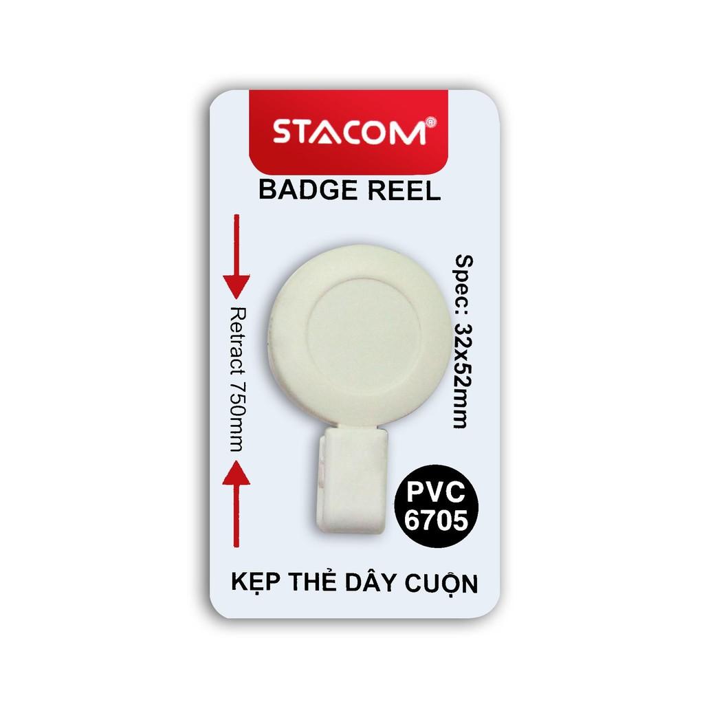 Kẹp đeo bảng tên dây cuộn STACOM - PVC6705