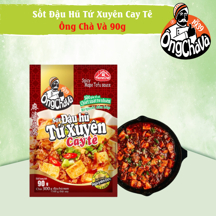 Sốt Đậu Hũ Tứ Xuyên Cay Tê Ông Chà Và 90g (Spicy Mapo Tofu Sauce)