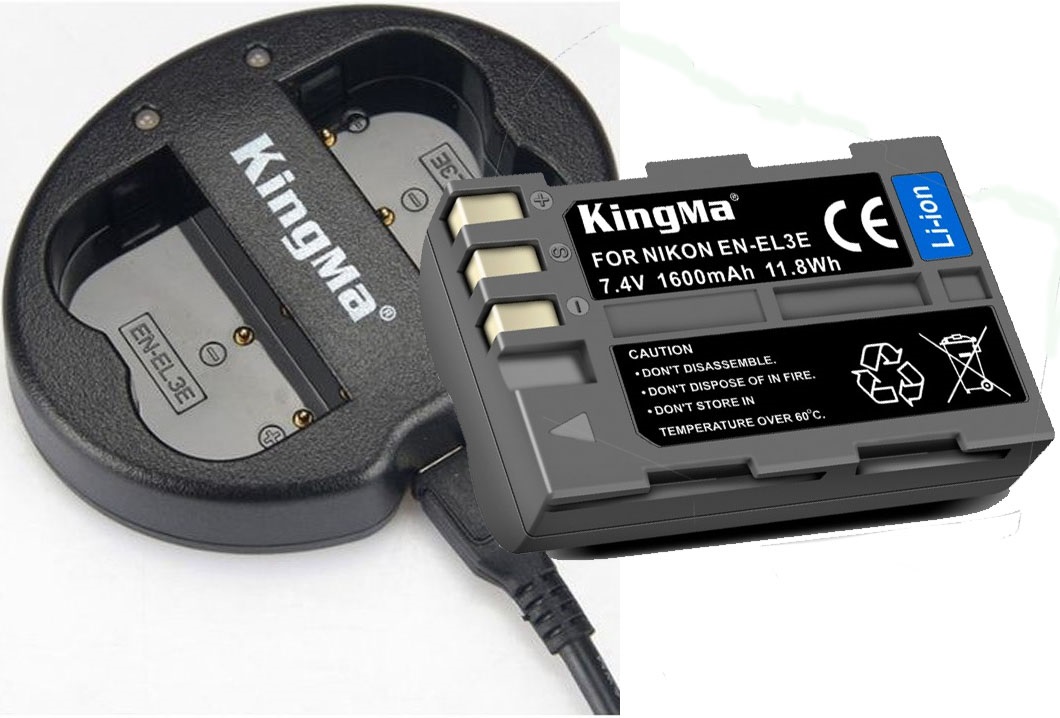 Sạc Kingma cho pin EL3E của máy ảnh Nikon D80/90/200/300/300s/700 - hàng chính hãng