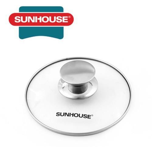 Nồi 2 quai inox 3 đáy nắp kính16, 20, 24 cm Sunhouse SH22120 - BỀN ĐẸP - DÙNG ĐƯỢC CHO MỌI LOẠI BẾP