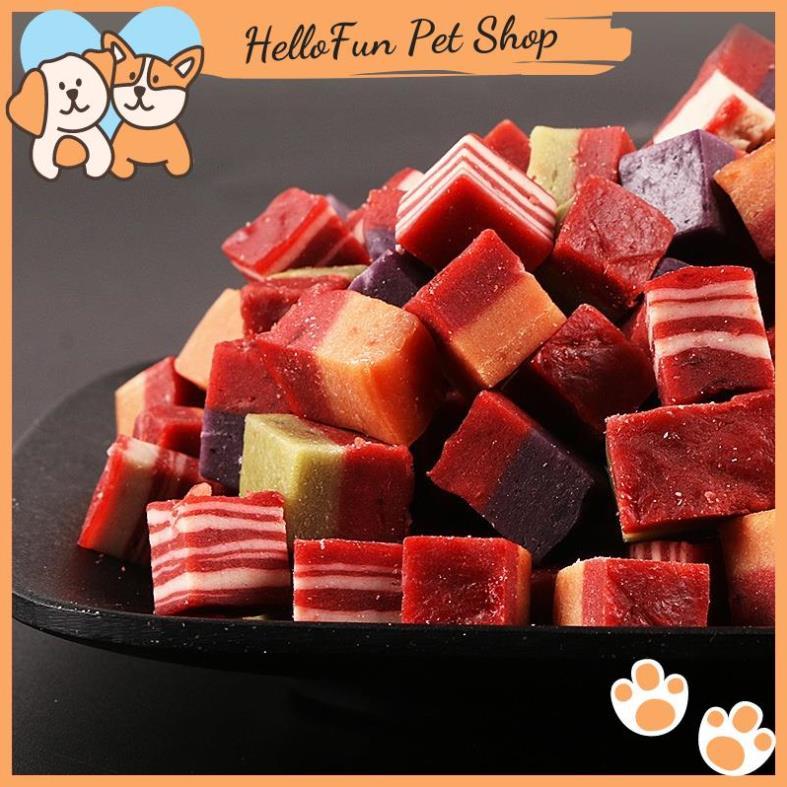 [CAO CẤP] Thịt viên Meat Cube Hello Joy cho chó - Bánh thưởng viên thịt bò cho thú cưng (500g)