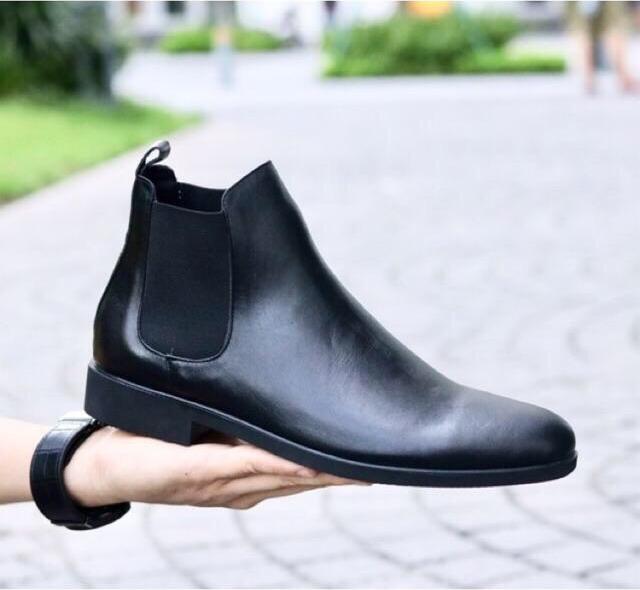 Giày Nam Chelsea Boots Tăng Chiều Cao Cổ Lửng Đẳng Cấp BT28