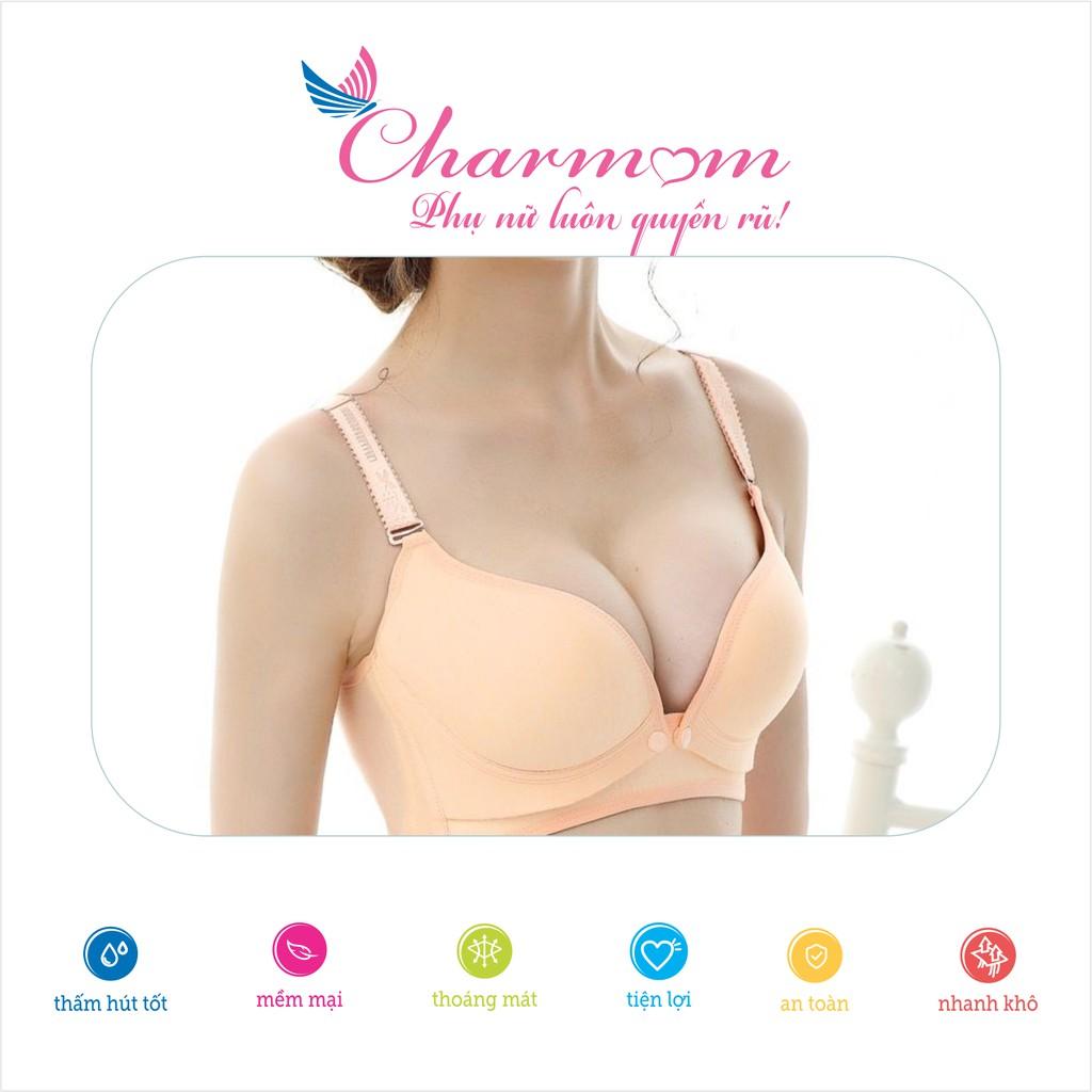 ÁO LÓT BẦU CHO CON BÚ CHARM MUM CÓ MÚT - CHỐNG CHẢY SỆ, GÙ LƯNG