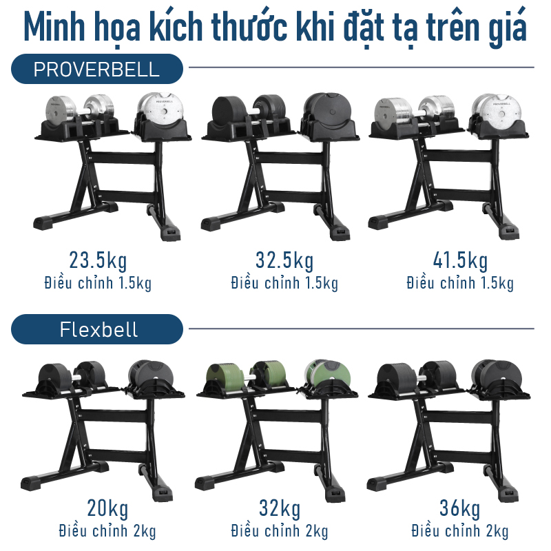 Giá Để Tạ Tay Lysin Đa Năng – Phù Hợp Nhiều Loại Tạ Điều Chỉnh, Bền Bỉ, Tiết Kiệm Không Gian