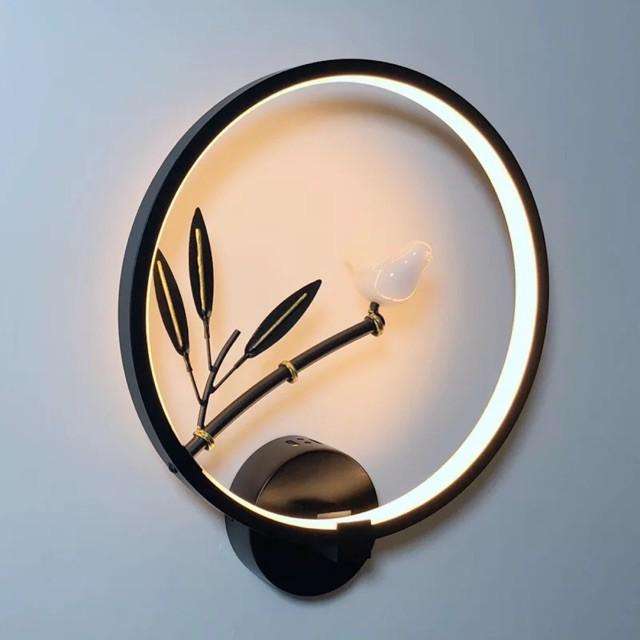 Đèn tường led cành trúc gắn chim, đèn gắn tường, đèn trang trí, đèn decor, đèn treo tường