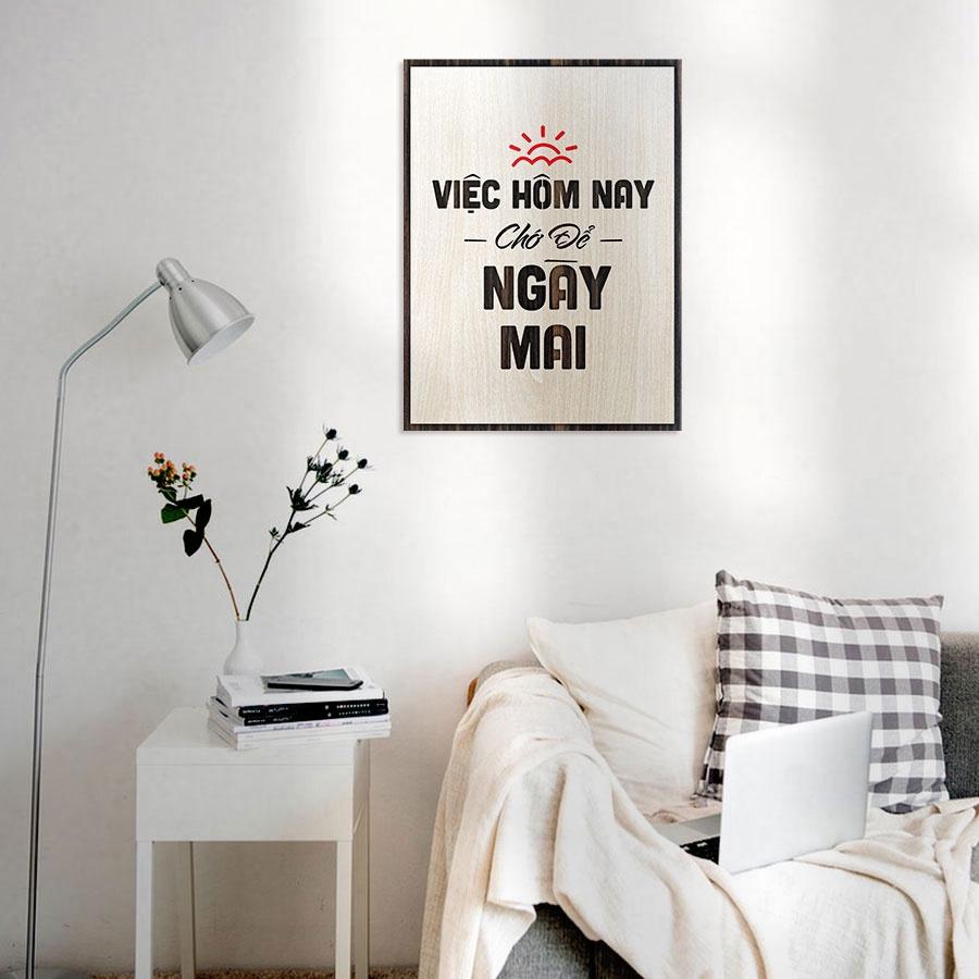 Tranh gỗ tạo động lực - tranh slogan hay ý nghĩ sử dụng treo tường trang trí nhà cửa, văn phòng làm việc