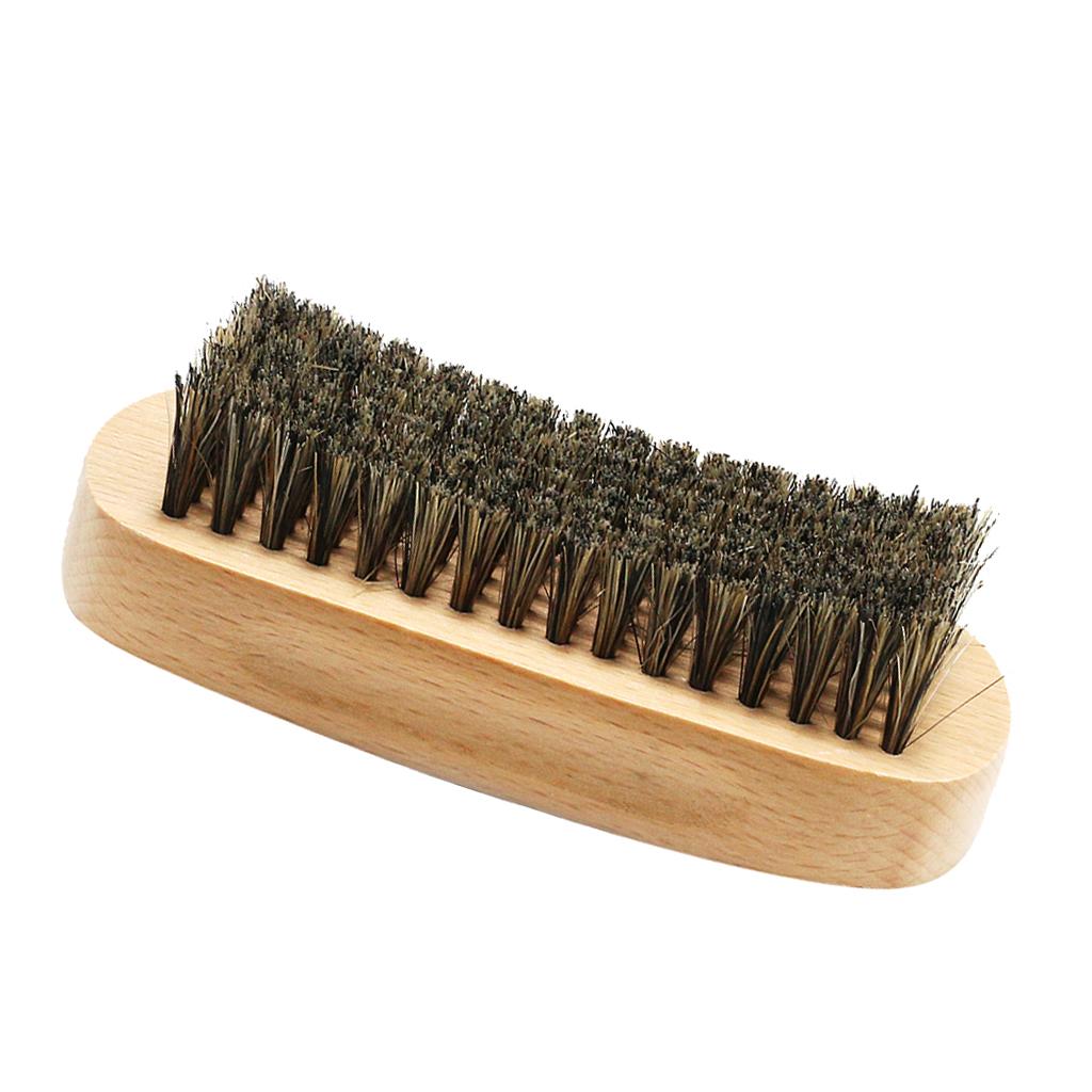 Beard Mustache Facial Hair Grooming Brush for Men Barber Wood
