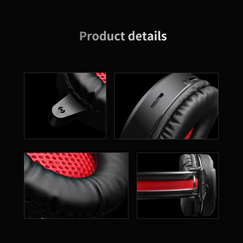 Tai Nghe Chơi Game Âm Thanh Nổi Micrô Đa Hướng Có USB Không Có Ổ Đĩa Thoáng Khí