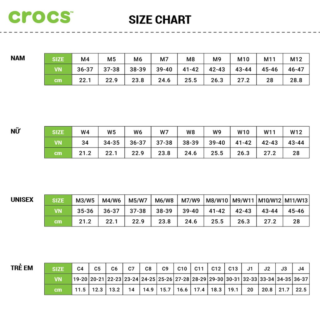 Giày Unisex Crocs - CLASSIC 10001-001