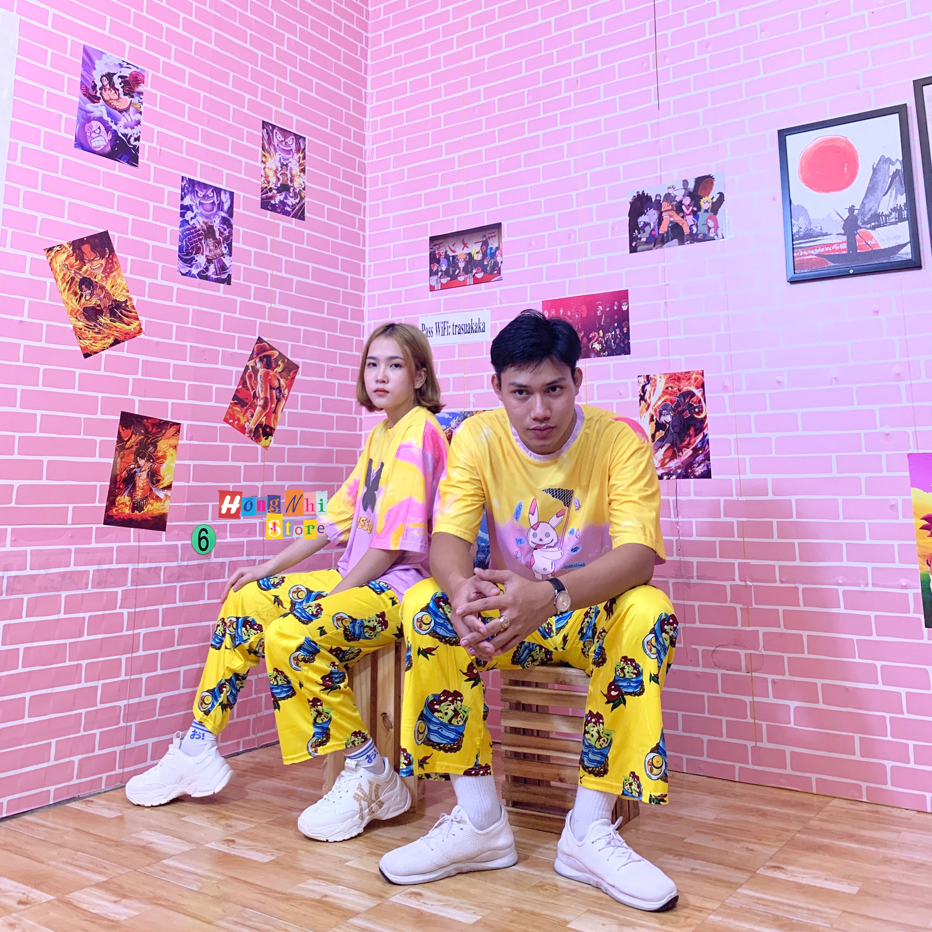 Quần Hoạt Hình Ốc Nhồi Dài Ống Rộng Cartoon Pant V2 Oversize Ulzzang Unisex - MM