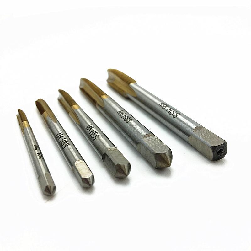 M3 M4 M5 M6 M8 Titanium HSS Screw Metric Spiral Fluted Machine Hand Tap Kit