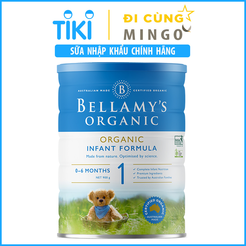 Sữa Bellamy’s Organic số 1 Infant Formula Step 1 900g (0-6 tháng) - Nhập khẩu Úc