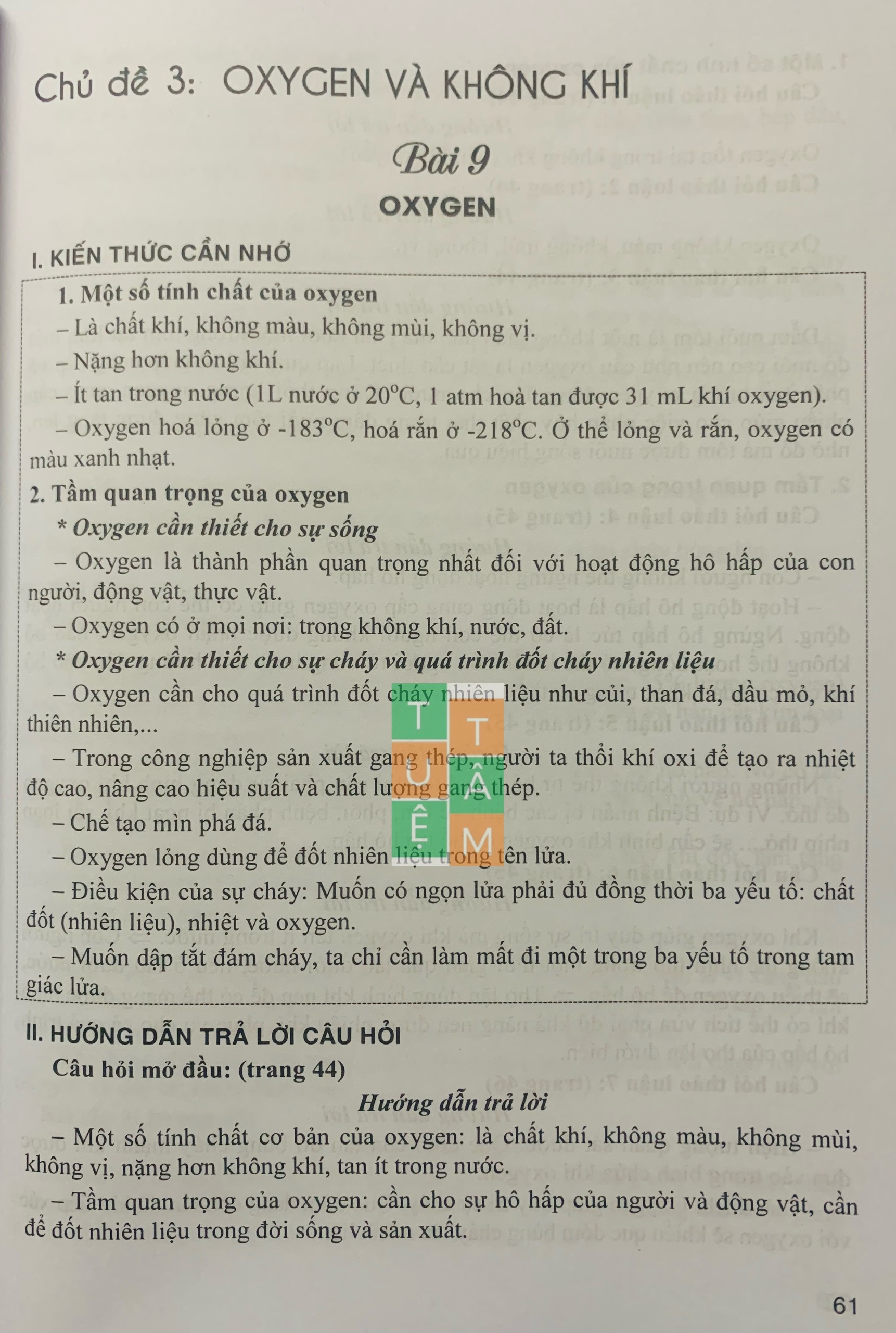 Sách - Hướng dẫn trả lời câu hỏi và bài tập Khoa học tự nhiên 6 (Chân trời sáng tạo)