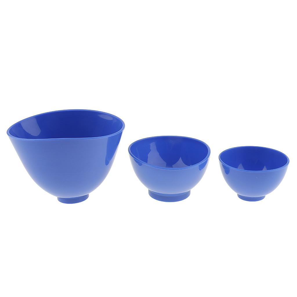 New Flexible  Lab Silicone Mixing Bowl Cup 3pcs/set