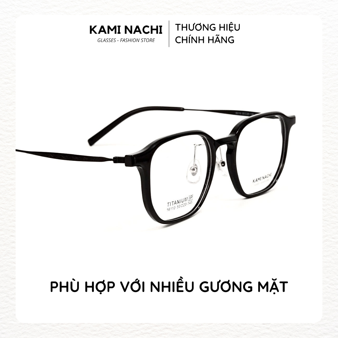 Gọng kính The Angel phiên bản Yuri chất liệu Titanium mạ I-on mã 16110X KAMI NACHI