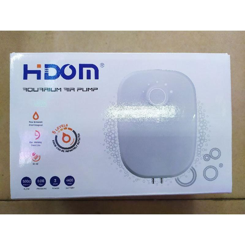 Sủi tích điện cao cấp HiDOM X2 - duy trì 15 tiếng, có 5 cấp độ khí.
