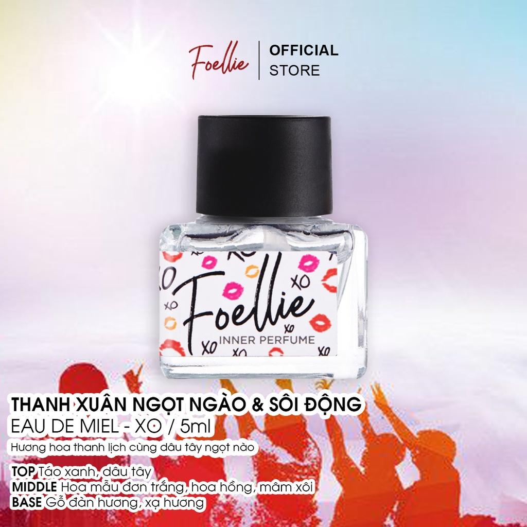 Nước Hoa Vùng Kín Foellie Eau De Miel Inner Perfume 5ml Hương Dâu Tây XO Edition