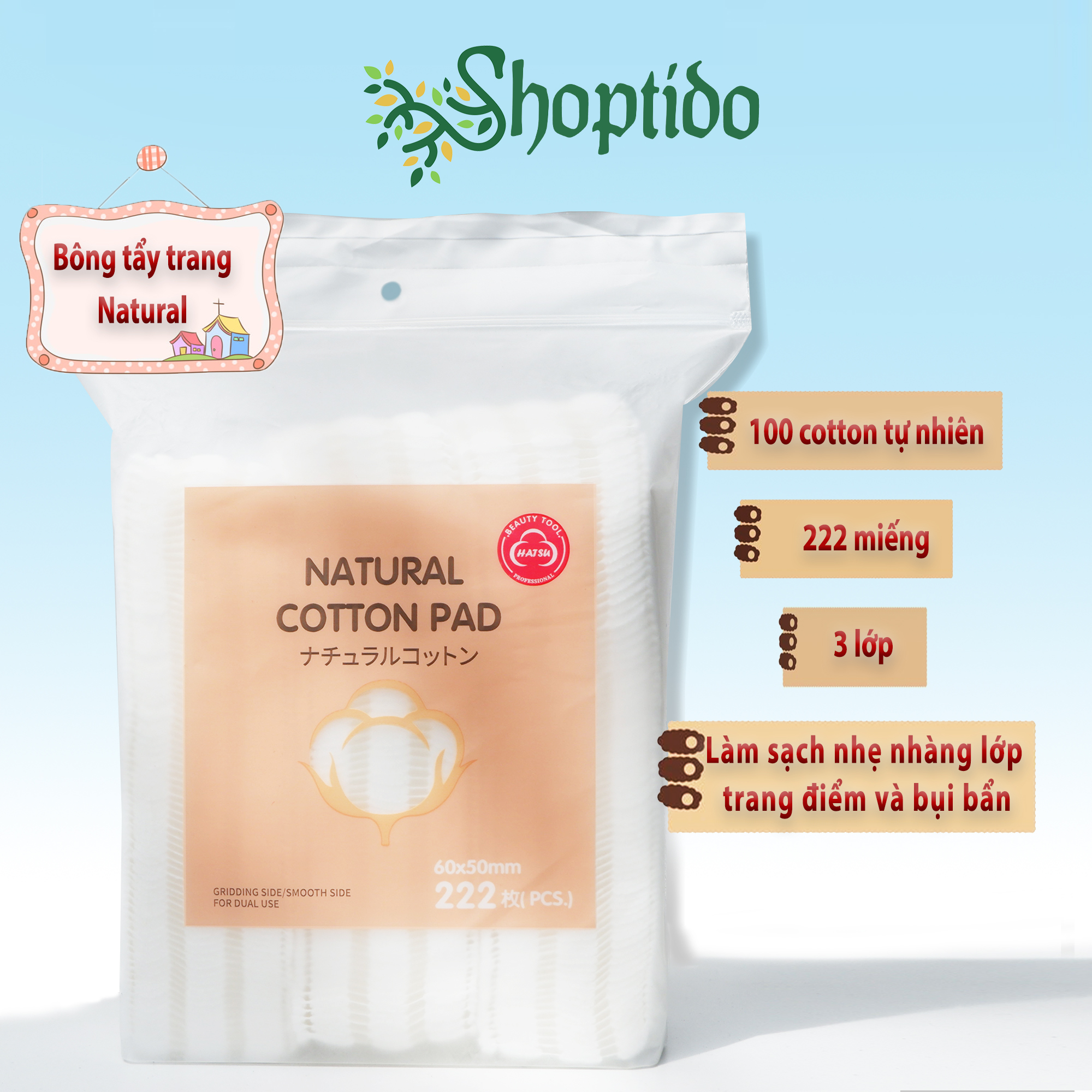 Bông Tẩy Trang 222 Cotton Pads