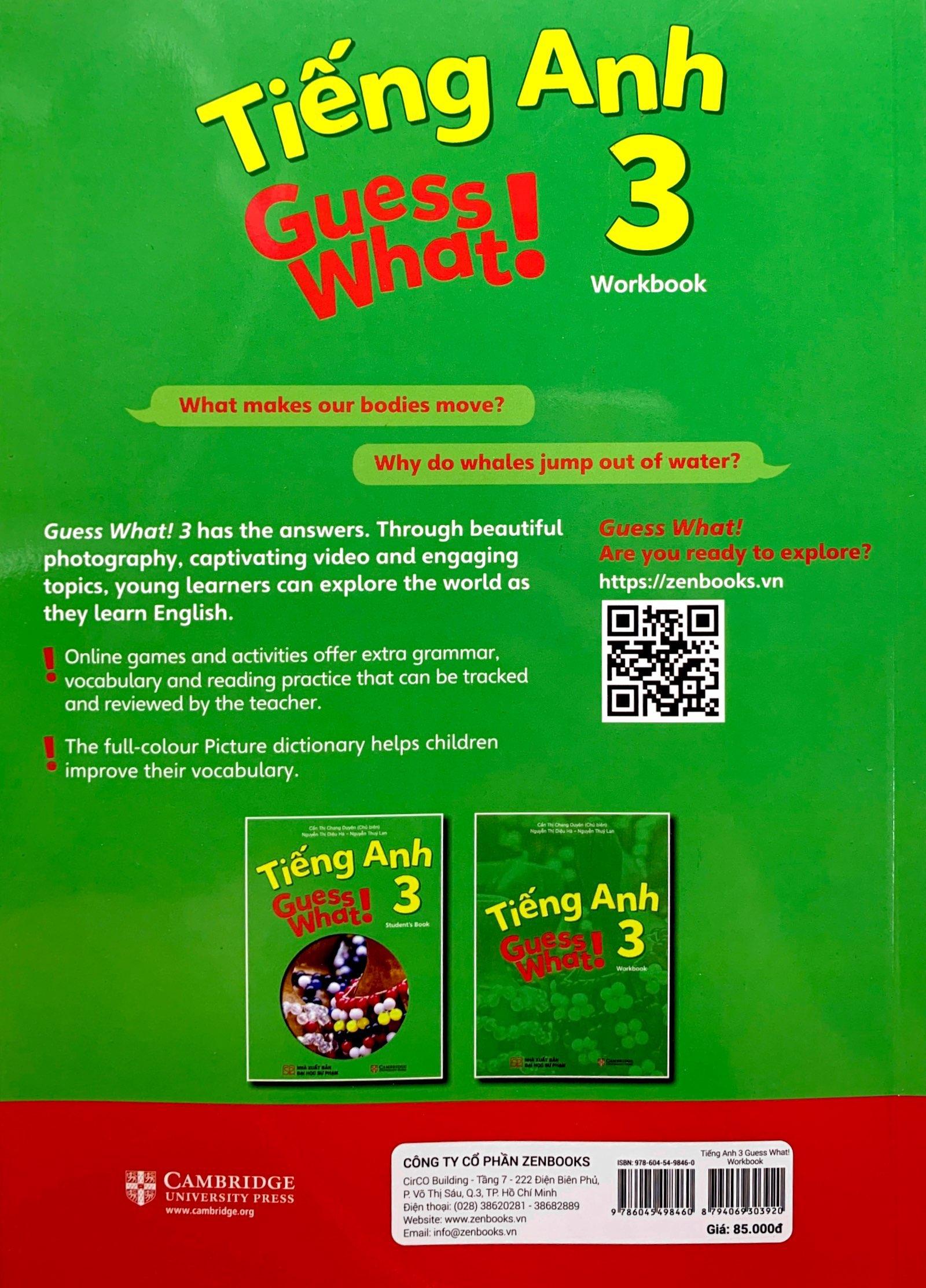 Tiếng Anh 3 Guess What! - Workbook