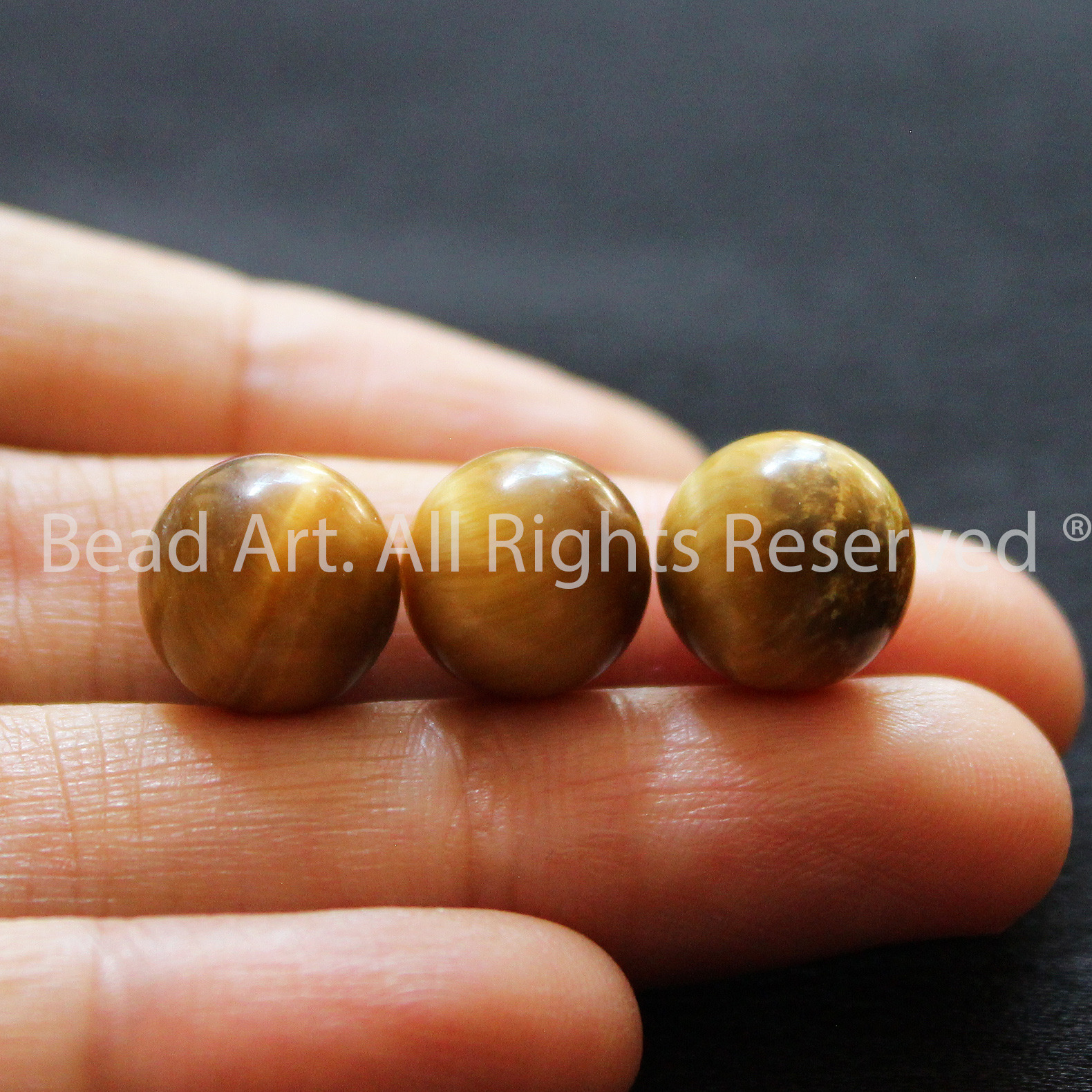 10MM Đá Mắt Hổ Vàng, Golden Tiger Eye Tự Nhiên Loại B, Đá Mắt Cọp, Thổ, Kim, Phối Vòng Tay Phong Thuỷ, Chuỗi Hạt - Bead Art