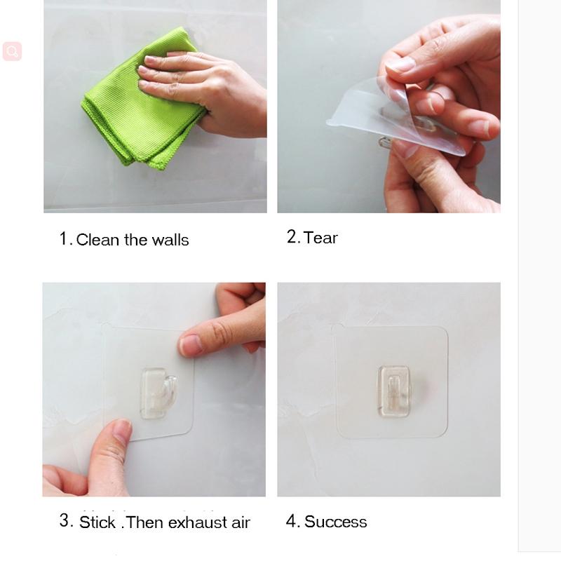 Set 6 Móc Trong Suốt Treo Đồ Đa Năng Tiện Dụng