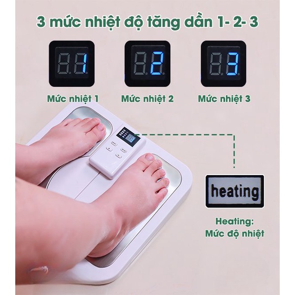 Máy massage chân thông minh - Máy mát xa bàn chân bằng xung điện cao cấp Nhật Bản hồng ngoại 10 chế độ massage, 50 cấp độ hỗ trợ lưu thông tuần hoàn khí huyết, cho mọi lứa tuổi, người đau mỏi, tê bì bàn chân, an toàn khi sử dụng