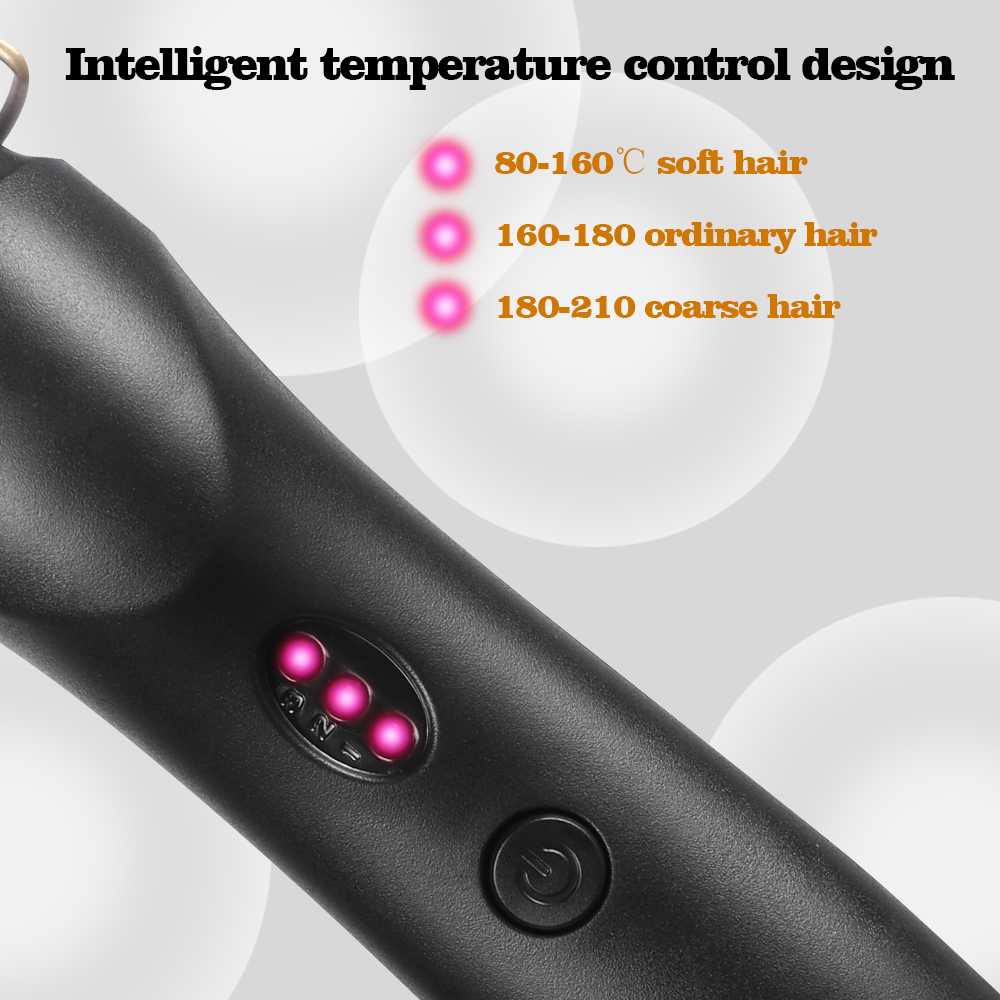 Hair Straightener Hot Heating Comb 2 In 1 Straightening Brush Corrugation Curling Iron Hair Curler Comb Flat Irons Styling Tool