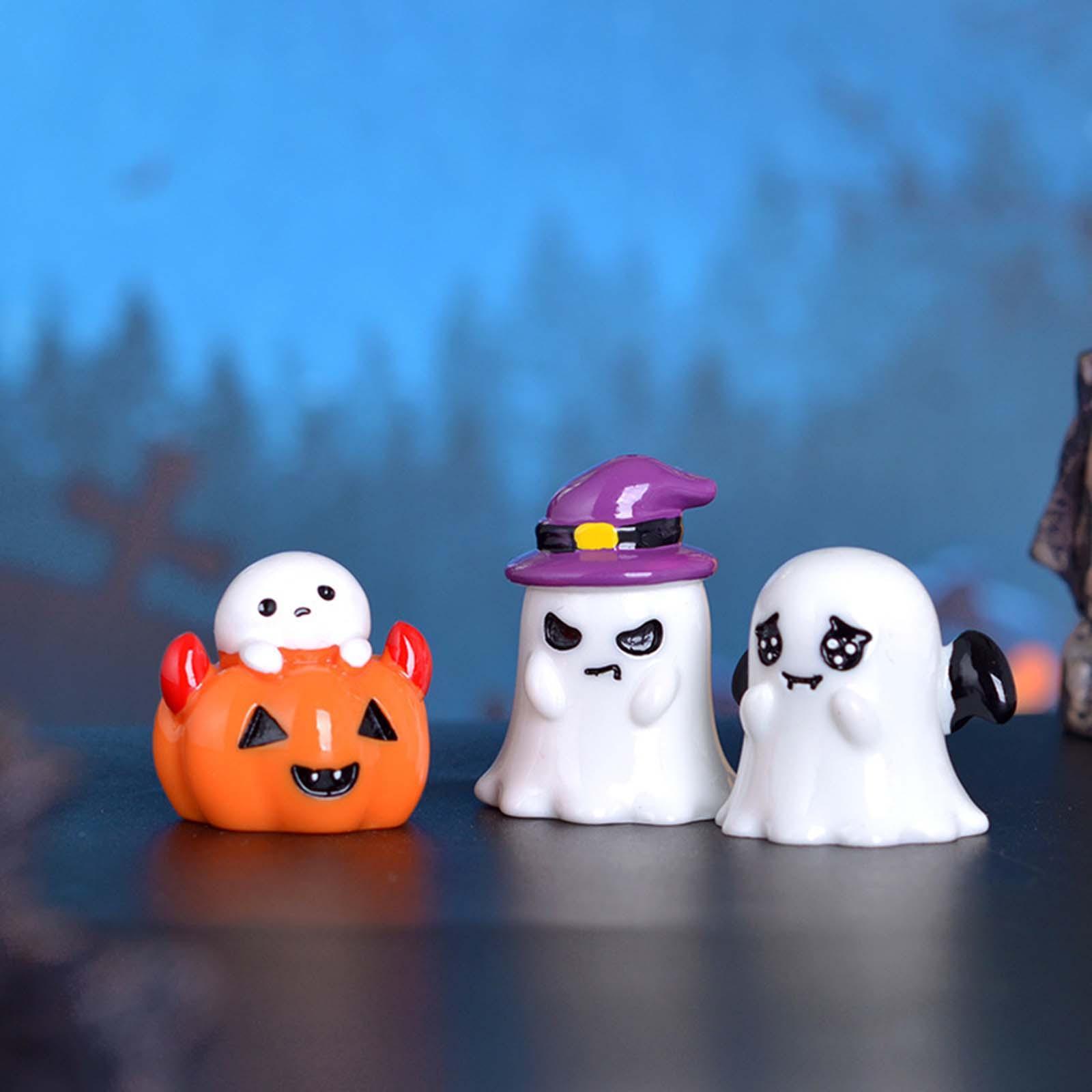Mini Halloween Figurines for Party Supplies Holiday Garden Decor Accessories